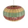 GLOBOSTAR® CABALLEROS 02055 Boho Κρεμαστό Φωτιστικό Οροφής με Ντουί 1 x E27 AC 220-240V IP20 - Πολύχρωμο - Μ40 x Π40 x Υ25cm