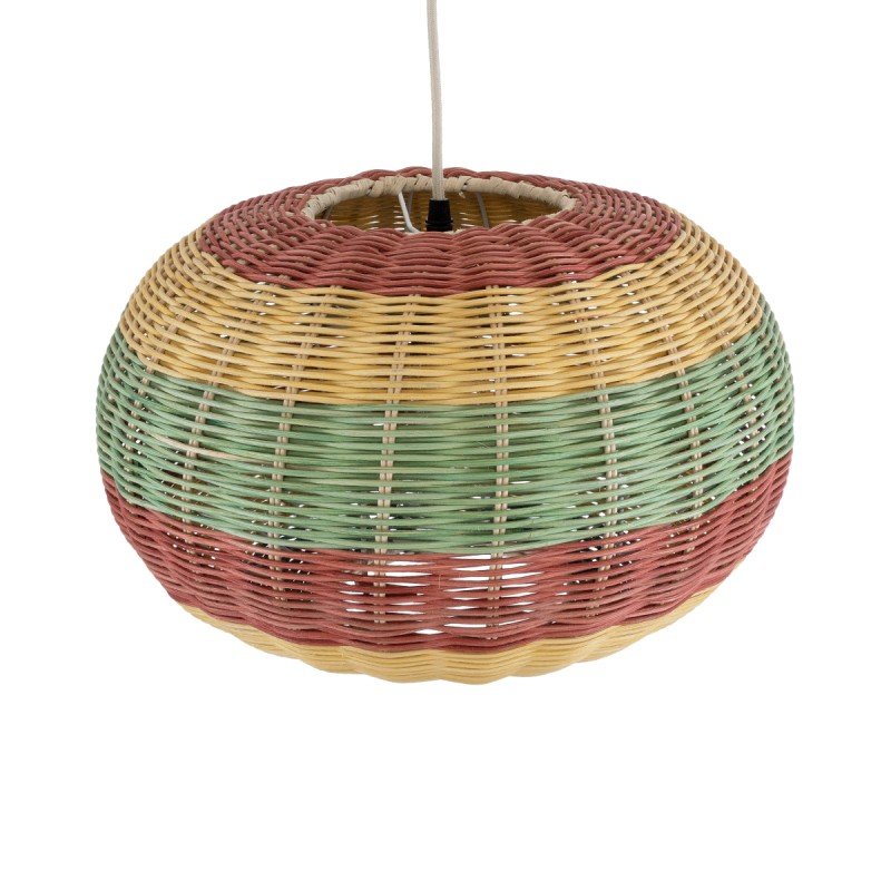GLOBOSTAR® CABALLEROS 02055 Boho Κρεμαστό Φωτιστικό Οροφής με Ντουί 1 x E27 AC 220-240V IP20 - Πολύχρωμο - Μ40 x Π40 x Υ25cm