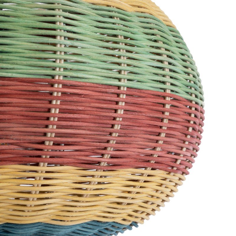 GLOBOSTAR® CABALLEROS 02055 Boho Κρεμαστό Φωτιστικό Οροφής με Ντουί 1 x E27 AC 220-240V IP20 - Πολύχρωμο - Μ40 x Π40 x Υ25cm