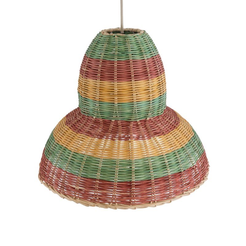 GLOBOSTAR® CABALLEROS 02057 Boho Κρεμαστό Φωτιστικό Οροφής με Ντουί 1 x E27 AC 220-240V IP20 - Πολύχρωμο - Μ40 x Π40 x Υ30cm