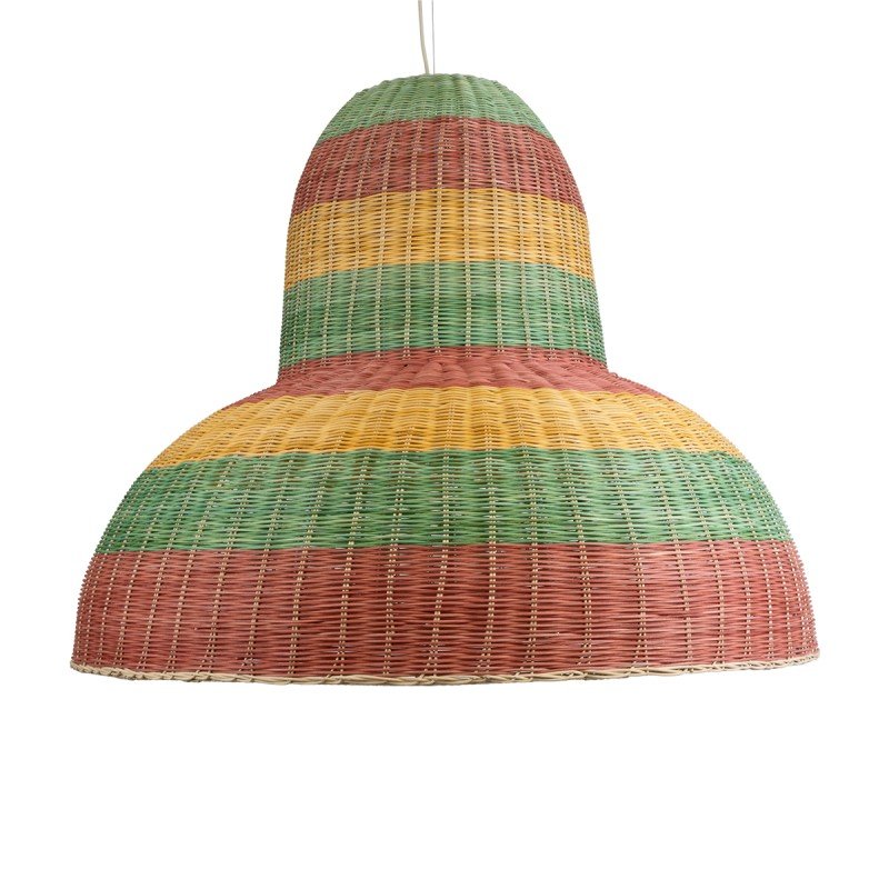 GLOBOSTAR® CABALLEROS 02059 Boho Κρεμαστό Φωτιστικό Οροφής με Ντουί 1 x E27 AC 220-240V IP20 - Πολύχρωμο - Μ100 x Π100 x Υ80cm
