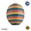 GLOBOSTAR® CABALLEROS 02066 Boho Κρεμαστό Φωτιστικό Οροφής με Ντουί 1 x E27 AC 220-240V IP20 - Πολύχρωμο - Μ70 x Π70 x Υ80cm