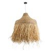 GLOBOSTAR® PORTOFERRAIO 02186 Boho Κρεμαστό Φωτιστικό Οροφής με Ντουί 1 x E27 AC 220-240V IP20 - Μπεζ - Μ80 x Π80 x Υ120cm