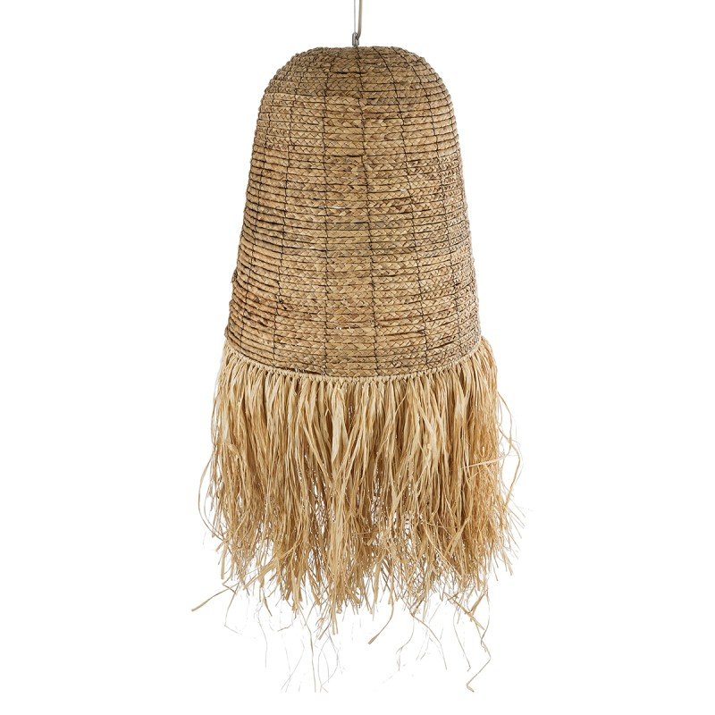 GLOBOSTAR® PORTOFERRAIO 02190 Boho Κρεμαστό Φωτιστικό Οροφής με Ντουί 1 x E27 AC 220-240V IP20 - Μπεζ - Μ60 x Π60 x Υ120cm