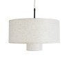 GLOBOSTAR® MARIGOLD 02226 Boho Κρεμαστό Φωτιστικό Οροφής με Ντουί 1 x E27 AC 220-240V IP20 - Λευκό - Μ48 x Π48 x Υ27cm