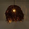 GLOBOSTAR® GUADELOUPE 02293 Boho Κρεμαστό Φωτιστικό Οροφής με Ντουί 1 x E27 AC 220-240V IP20 - Καφέ - Μ50 x Π50 x Υ40cm