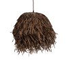 GLOBOSTAR® GUADELOUPE 02293 Boho Κρεμαστό Φωτιστικό Οροφής με Ντουί 1 x E27 AC 220-240V IP20 - Καφέ - Μ50 x Π50 x Υ40cm