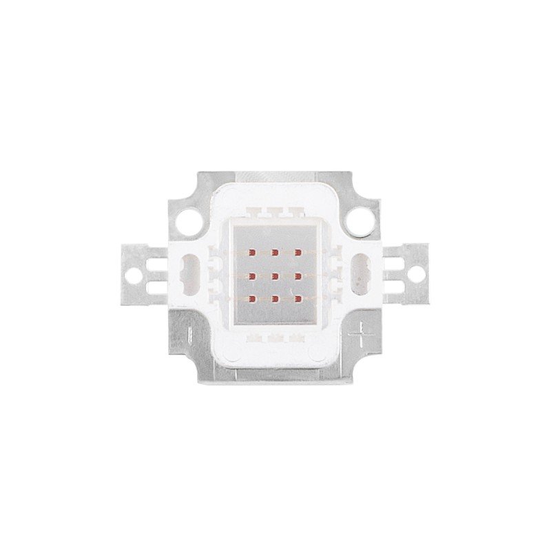 GloboStar® 73766 Υψηλής Ισχύος LED COB BRIDGELUX 10W 500lm DC 6-8V - M2.9 x P2 x Y0.3cm - Κόκκινο - 2 Χρόνια Εγγύηση