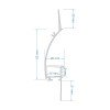 GLOBOSTAR® ALP-PLASTERIN GYPSO 70840-3M Χωνευτό Προφίλ Αλουμινίου Ειδικό για Δημιουργία Κρυφού Φωτισμού σε Γυψοσανίδα με Λευκό Γαλακτερό Πατητό Κάλυμμα για Ταινίες LED IP20 - Ασημί & Λευκό - Μ300 x Π9.7 x Υ2cm - Πακέτο 5 Τεμαχίων