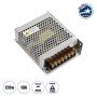 GLOBOSTAR® LUMIVOLT 73034 Τροφοδοτικό/Μετασχηματιστής PELV 120W 10A DC 12V IP20 - AC 220-240V σε DC 12V / Ρυθμιζόμενo από DC 10.8V έως DC 13.2V - Μ13 x Π10 x Υ4cm - 3 Χρόνια Εγγύηση