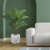 GloboStar® Artificial Garden PADOVA 20741 Επιδαπέδιο Πολυεστερικό Τσιμεντένιο Κασπώ Γλάστρα - Flower Pot Λευκό Φ51 x Υ46cm GloboStar® Artificial Garden PADOVA 20741 Επιδαπέδιο Πολυεστερικό Τσιμεντένιο Κασπώ Γλάστρα - Flower Pot Λευκό Φ51 x Υ46cm