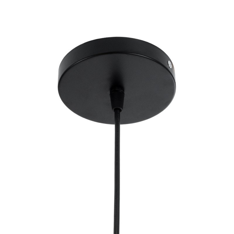 GLOBOSTAR® CARTER 00960 Μοντέρνο Κρεμαστό Φωτιστικό Οροφής με Ντουί 1 x E27 AC 220-240V IP20 - Μαύρο & Μπεζ - Μ28 x Π28 x Υ23cm