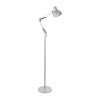 GLOBOSTAR® AUDREY 01469 Vintage Επιδαπέδιο Φωτιστικό με Ντουί 1 x E27 AC 220-240V IP20 - Ασημί - Μ15 x Π15 x Υ190cm