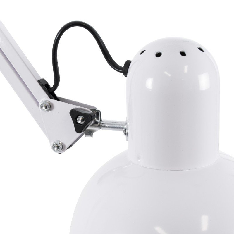 GLOBOSTAR® AUDREY 01471 Vintage Επιδαπέδιο Φωτιστικό με Ντουί 1 x E27 AC 220-240V IP20 - Λευκό - Μ15 x Π15 x Υ190cm