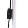 GLOBOSTAR® AUDREY 01471 Vintage Επιδαπέδιο Φωτιστικό με Ντουί 1 x E27 AC 220-240V IP20 - Λευκό - Μ15 x Π15 x Υ190cm