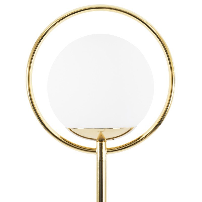 GLOBOSTAR® VERSAILLES 01541 Μοντέρνο Επιδαπέδιο Φωτιστικό με Ντουί 1 x E27 AC 220-240V IP20 - Χρυσό & Λευκό - Μ25 x Π25 x Υ150cm