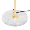 GLOBOSTAR® VERSAILLES 01541 Μοντέρνο Επιδαπέδιο Φωτιστικό με Ντουί 1 x E27 AC 220-240V IP20 - Χρυσό & Λευκό - Μ25 x Π25 x Υ150cm