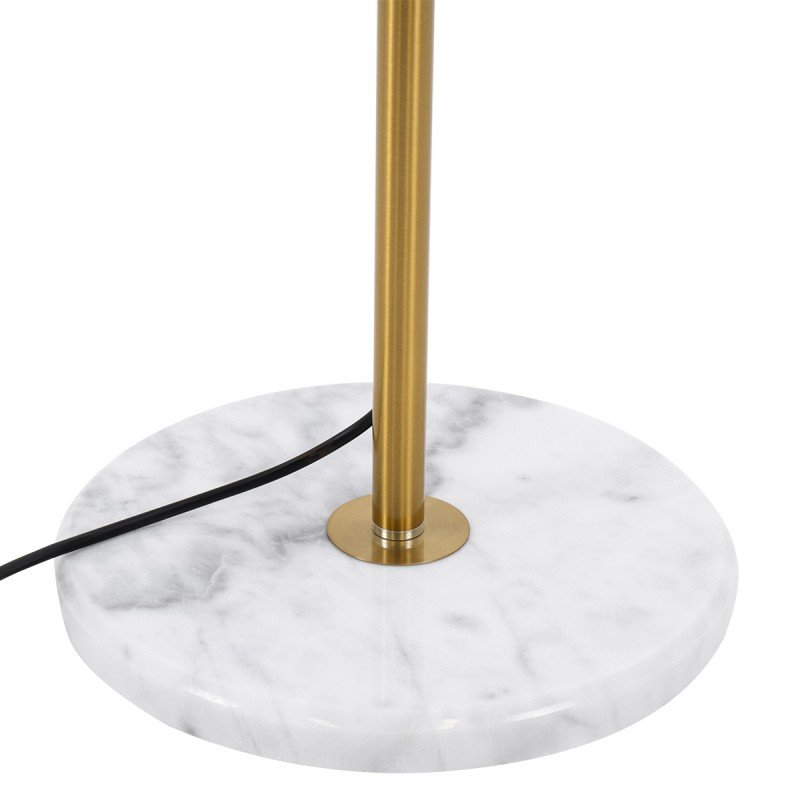 GLOBOSTAR® VERSAILLES 01543 Μοντέρνο Επιδαπέδιο Φωτιστικό με Ντουί 1 x E27 AC 220-240V IP20 - Χρυσό & Λευκό - Μ35 x Π35 x Υ170cm