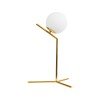 GLOBOSTAR® ELFIS 01551 Μοντέρνο Επιτραπέζιο Φωτιστικό Πορτατίφ με Ντουί 1 x E27 AC 220-240V IP20 - Χρυσό & Λευκό - Μ15 x Π15 x Υ53cm