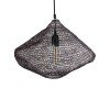 GLOBOSTAR® KENTUCKY 01863 Vintage Κρεμαστό Φωτιστικό Οροφής με Ντουί 1 x E27 AC 220-240V IP20 - Καφέ - Μ40 x Π40 x Υ30cm