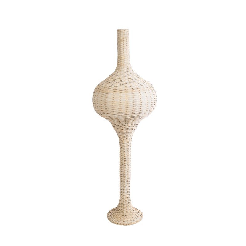 GLOBOSTAR® ALADDIN 02050 Boho Επιδαπέδιο Φωτιστικό με Ντουί 1 x E27 AC 220-240V IP20 - Μπεζ - Μ40 x Π40 x Υ120cm