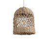 GLOBOSTAR® ECUADOR 02121 Boho Κρεμαστό Φωτιστικό Οροφής με Ντουί 1 x E27 AC 220-240V IP20 - Μπεζ - Μ20 x Π20 x Υ25cm