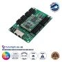 GLOBOSTAR® K8S+HUB 41023 Colorlight K8S+HUB-DL-S65 Διαδραστική Receiving Card για Οθόνες LED Video Wall 8 x HUB75E με Loading Capacity σε Pixel 512 x 384px - Gigabit Network Ethernet Input & Output Ports - DC 5V IP20 - Μ14.5 x Π9 x Υ1.5cm - 2 Χρόνια Ε