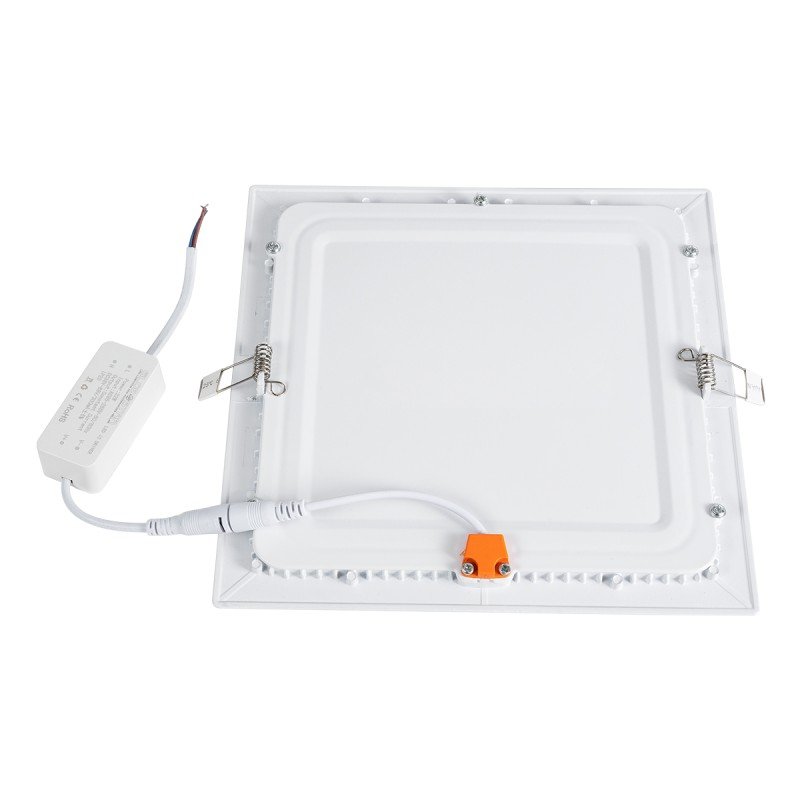 GLOBOSTAR® PANELO 60198 Χωνευτό Panel Οροφής LED 20W 2120lm 120° AC 220-240V IP20 Φυσικό Λευκό 4500K - Lumileds SMD Chip & TÜV SÜD Driver - Λευκό Γαλακτερό - Μ22.5 x Π22.5 x Υ1.9cm / Q20 x 20cm - 3 Χρόνια Εγγύηση