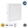 GLOBOSTAR® PANELO 60205 Panel Οροφής LED 20W 1800lm 120° AC 220-240V IP20 Θερμό Λευκό 2700K - Lumileds SMD Chip & TÜV SÜD Driver - Λευκό Γαλακτερό - Μ22 x Π22 x Υ3cm / Q20 x 20cm - 3 Χρόνια Εγγύηση