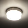 GLOBOSTAR® REVANO 61012 Φωτιστικό Πλαφονιέρα Οροφής LED 12W 1140lm 180° AC 220-240V Αδιάβροχο IP54 Φυσικό Λευκό 4500K - Lumileds SMD Chip - Λευκό Γαλακτερό - Μ12 x Π12 x Υ4.5cm - 2 Χρόνια Εγγύηση