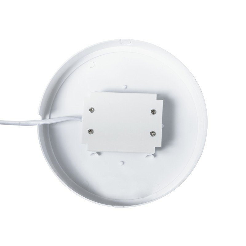 GLOBOSTAR® REVANO 61014 Φωτιστικό Πλαφονιέρα Οροφής LED 15W 1500lm 180° AC 220-240V Αδιάβροχο IP54 Ψυχρό Λευκό 6000K - Lumileds SMD Chip - Λευκό Γαλακτερό - Μ17 x Π17 x Υ5cm - 2 Χρόνια Εγγύηση