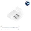 GLOBOSTAR® STRIPCON 70711 Ταχυσύνδεσμος για Μονόχρωμη Ταινία LED 10mm σε 10mm IP20 - Λευκό - Μ1.5 x Π1.5 x Υ0.5cm