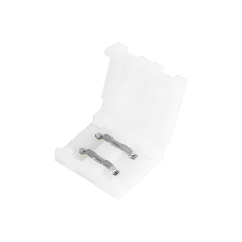 GLOBOSTAR® STRIPCON 70711 Ταχυσύνδεσμος για Μονόχρωμη Ταινία LED 10mm σε 10mm IP20 - Λευκό - Μ1.5 x Π1.5 x Υ0.5cm
