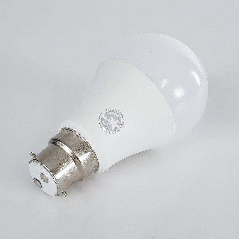 GLOBOSTAR® GLOBE 60053 Λάμπα B22 A60 LED 10W 940lm 360° AC 220-240V IP20 Θερμό Λευκό 2700K - Lumileds SMD Chip - Λευκό Γαλακτερό - Μ6 x Π6 x Υ11cm - 3 Χρόνια Εγγύηση