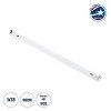 GloboStar® TUBATO 60147 Μεταλλικό Σκαφάκι για 1 x Λάμπα 60CM T8 G13 LED AC 220-240V IP20 Μ60 x Π3.4 x Υ4.3cm - 5 Χρόνια Εγγύηση