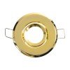 GLOBOSTAR® ORO 77804 Χωνευτή Κινούμενη Βάση για Σποτ MR11 με Ντουί GU10/GU5.3 IP20 - Χρυσό Πλατίνα - Μ7 x Π7 x Υ2.1cm / Q5.5cm