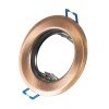 GLOBOSTAR® ORO 77812 Χωνευτή Βάση για Σποτ MR16 με Ντουί GU10/GU5.3 IP20 - Χάλκινο - Μ8.3 x Π8.3 x Υ3.1cm / Q6cm GLOBOSTAR® ORO 77812 Χωνευτή Βάση για Σποτ MR16 με Ντουί GU10/GU5.3 IP20 - Χάλκινο - Μ8.3 x Π8.3 x Υ3.1cm / Q6cm