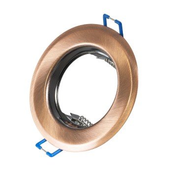 GLOBOSTAR® ORO 77812 Χωνευτή Βάση για Σποτ MR16 με Ντουί GU10/GU5.3 IP20 - Χάλκινο - Μ8.3 x Π8.3 x Υ3.1cm / Q6cm
