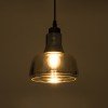 GLOBOSTAR® FEMINE 01011 Μοντέρνο Κρεμαστό Φωτιστικό Οροφής με Ντουί 4 x E27 AC 220-240V IP20 - Γκρι & Μαύρο - Μ70 x Π70 x Y24.5cm - Σετ 4 Τεμαχίων