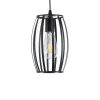GLOBOSTAR® ZEBRA 01062 Μοντέρνο Κρεμαστό Φωτιστικό Οροφής με Ντουί 1 x E27 AC 220-240V IP20 - Μαύρο - Μ15 x Π15 x Υ24cm GLOBOSTAR® ZEBRA 01062 Μοντέρνο Κρεμαστό Φωτιστικό Οροφής με Ντουί 1 x E27 AC 220-240V IP20 - Μαύρο - Μ15 x Π15 x Υ24cm