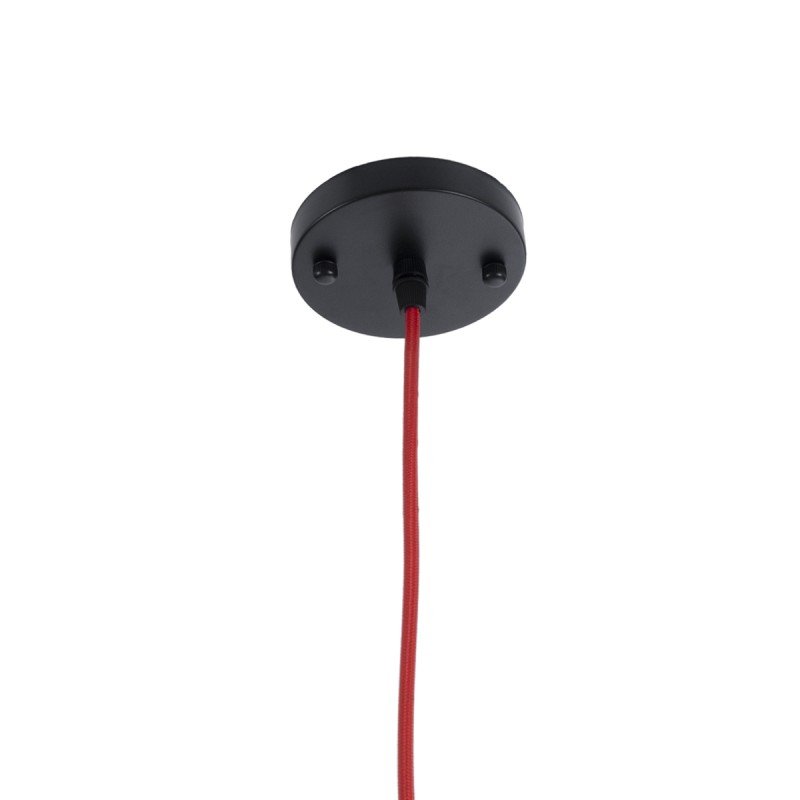 GLOBOSTAR® PARROT 01099 Μοντέρνο Κρεμαστό Φωτιστικό Οροφής με Ντουί 1 x E27 AC 220-240V IP20 - Μαύρο - Μ28 x Π28 x Υ30cm