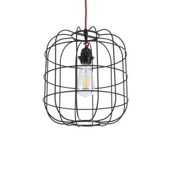 GLOBOSTAR® PARROT 01099 Μοντέρνο Κρεμαστό Φωτιστικό Οροφής με Ντουί 1 x E27 AC 220-240V IP20 - Μαύρο - Μ28 x Π28 x Υ30cm GLOBOSTAR® PARROT 01099 Μοντέρνο Κρεμαστό Φωτιστικό Οροφής με Ντουί 1 x E27 AC 220-240V IP20 - Μαύρο - Μ28 x Π28 x Υ30cm