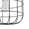 GLOBOSTAR® PARROT 01099 Μοντέρνο Κρεμαστό Φωτιστικό Οροφής με Ντουί 1 x E27 AC 220-240V IP20 - Μαύρο - Μ28 x Π28 x Υ30cm