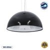 GLOBOSTAR® SERENIA 01151 Μοντέρνο Κρεμαστό Φωτιστικό Οροφής με Ντουί 1 x E27 AC 220-240V IP20 - Μαύρο & Λευκό - Μ40 x Π40 x Υ20cm