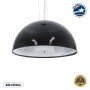 GLOBOSTAR® SERENIA 01151 Μοντέρνο Κρεμαστό Φωτιστικό Οροφής με Ντουί 1 x E27 AC 220-240V IP20 - Μαύρο & Λευκό - Μ40 x Π40 x Υ20cm
