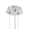 GLOBOSTAR® SERENIA 01151 Μοντέρνο Κρεμαστό Φωτιστικό Οροφής με Ντουί 1 x E27 AC 220-240V IP20 - Μαύρο & Λευκό - Μ40 x Π40 x Υ20cm
