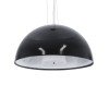GLOBOSTAR® SERENIA 01151 Μοντέρνο Κρεμαστό Φωτιστικό Οροφής με Ντουί 1 x E27 AC 220-240V IP20 - Μαύρο & Λευκό - Μ40 x Π40 x Υ20cm