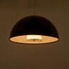 GLOBOSTAR® SERENIA 01151 Μοντέρνο Κρεμαστό Φωτιστικό Οροφής με Ντουί 1 x E27 AC 220-240V IP20 - Μαύρο & Λευκό - Μ40 x Π40 x Υ20cm