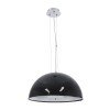 GLOBOSTAR® SERENIA 01151 Μοντέρνο Κρεμαστό Φωτιστικό Οροφής με Ντουί 1 x E27 AC 220-240V IP20 - Μαύρο & Λευκό - Μ40 x Π40 x Υ20cm