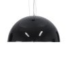 GLOBOSTAR® SERENIA 01151 Μοντέρνο Κρεμαστό Φωτιστικό Οροφής με Ντουί 1 x E27 AC 220-240V IP20 - Μαύρο & Λευκό - Μ40 x Π40 x Υ20cm